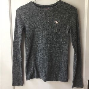 Abercrombie Kids Girls Gray Long Sleeve Shirt